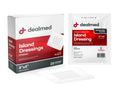 Dealmed Sterile Bordered Gauze Island Dressings - 25 Count, 4 x 4 Gauze Pads, Disposable, Latex-Free, Adhesive Borders with Non-