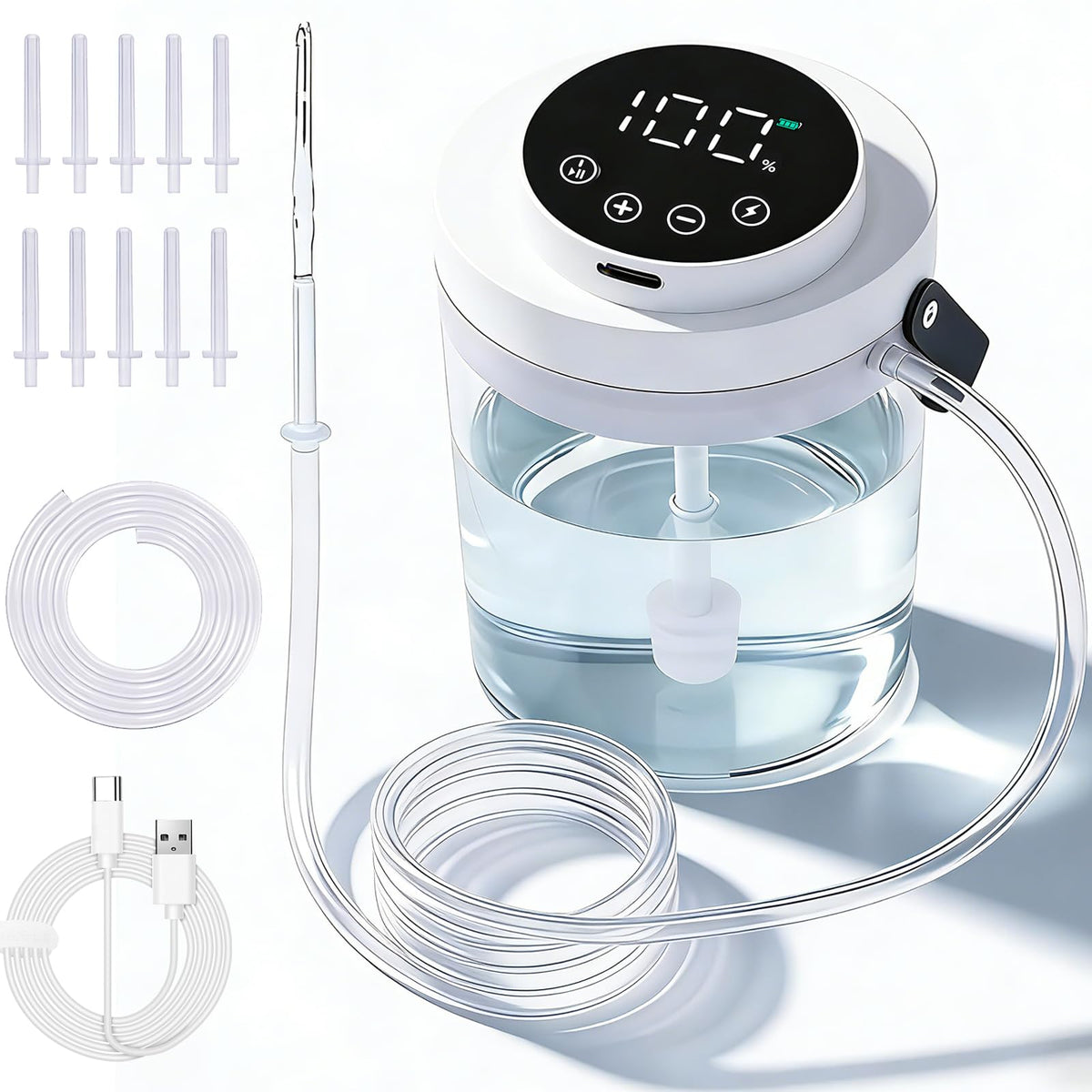 Electric Coffee Enema Kit, Rechargeable 1.5L Enema Bucket Kit for Colon Cleanse Women Men, CoffeeOrganic Cleanse Kit with 100L