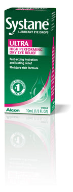 Systane Ultra Lubricant Eye Drops, Artificial Tears for Dry Eye, Single Pack, 10 ml