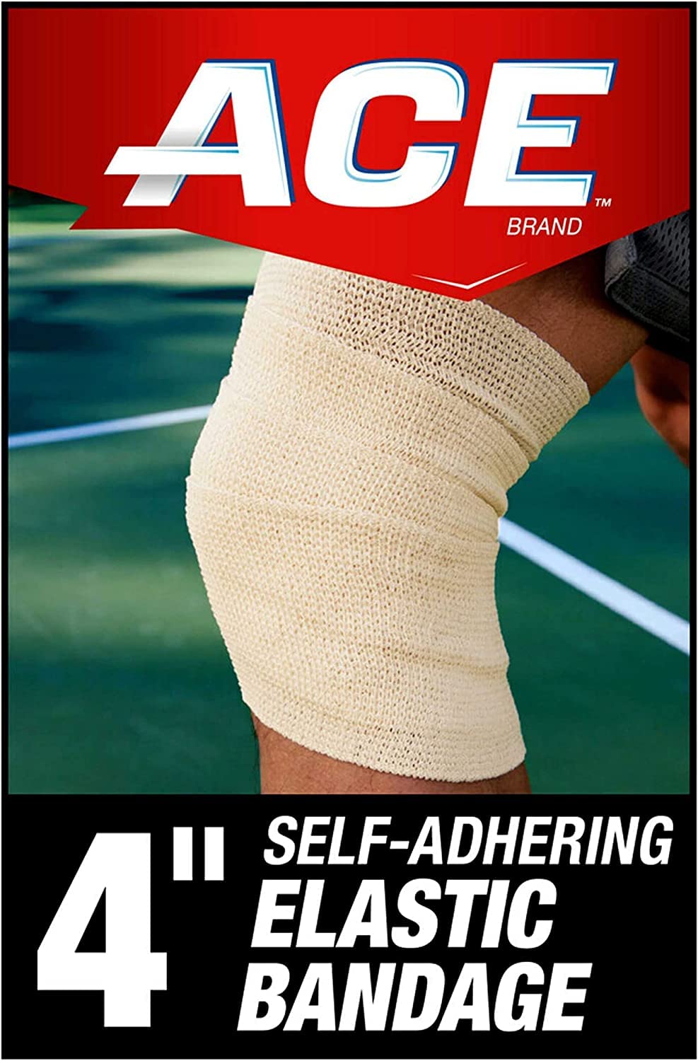 Ace Self-Adhering Elastic Bandage, 4 Inches - 1 Each (value Pack of 9)