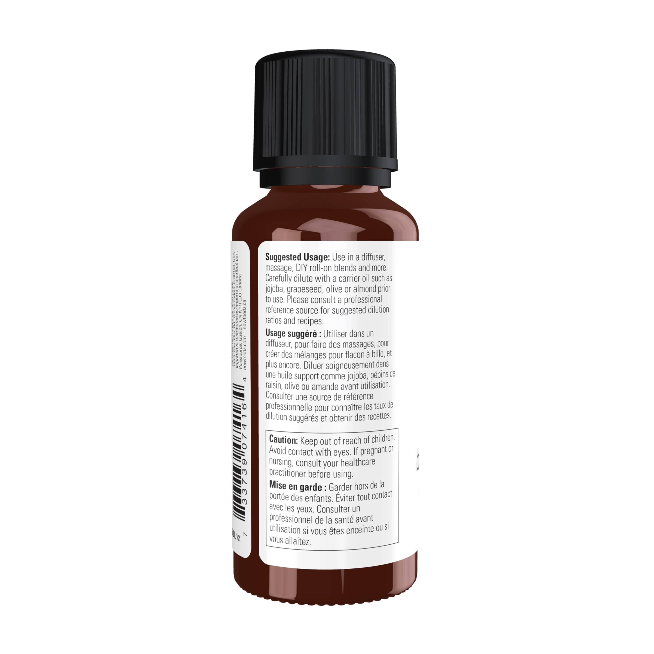 NOW Essential Oils, Black Pepper Oil, Spicy Aromatherapy Scent, Steam Distilled, 100% Pure, Vegan, Child Resistant Cap, 1-Ounce