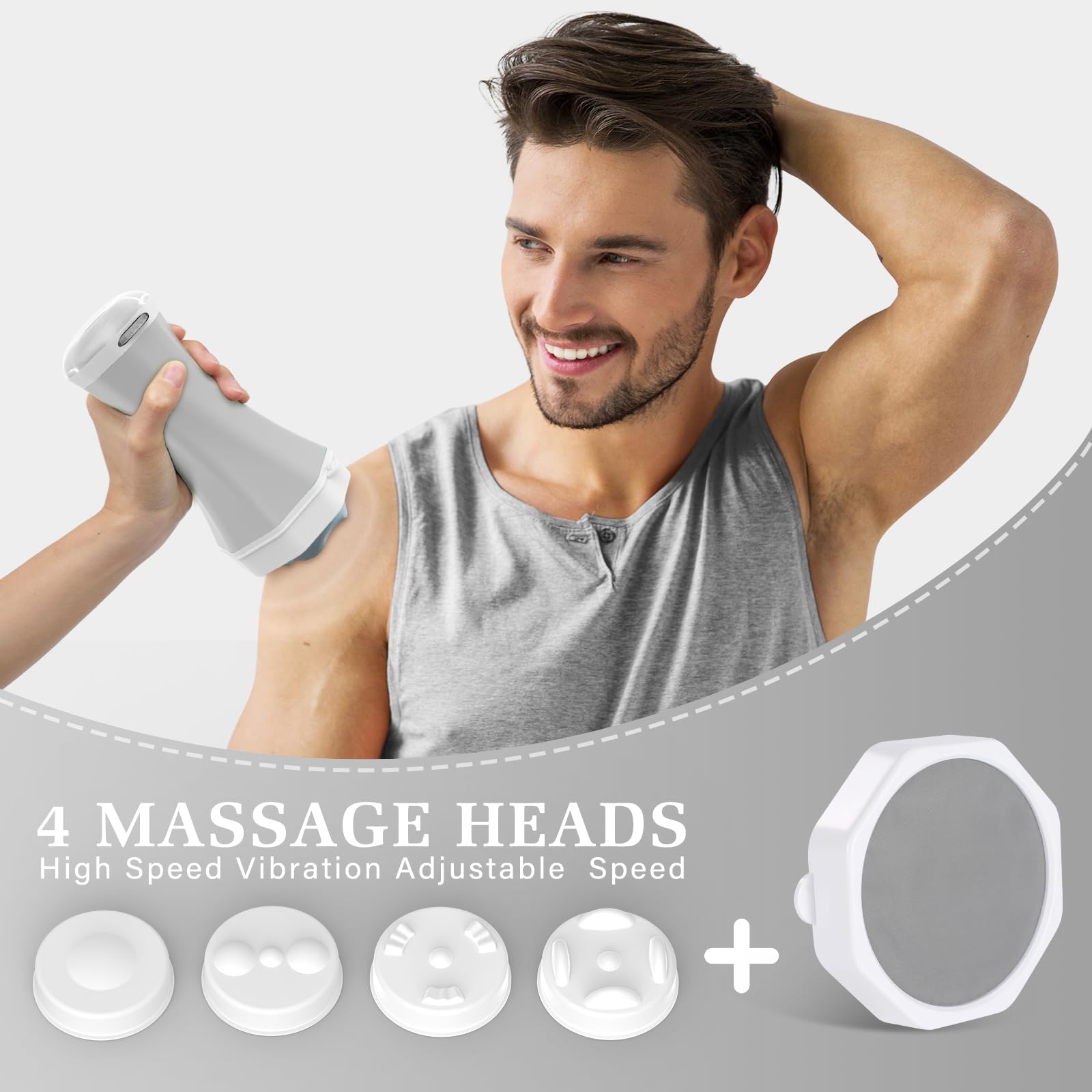 CAUTUM 2-in-1 Cordless Cellulite Massager, Electric Body Sculpting Machine, Portable