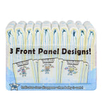 Littleforbig Printed Adult Brief Diapers 10 Pieces - Astro Babies(X-Large 48-56)