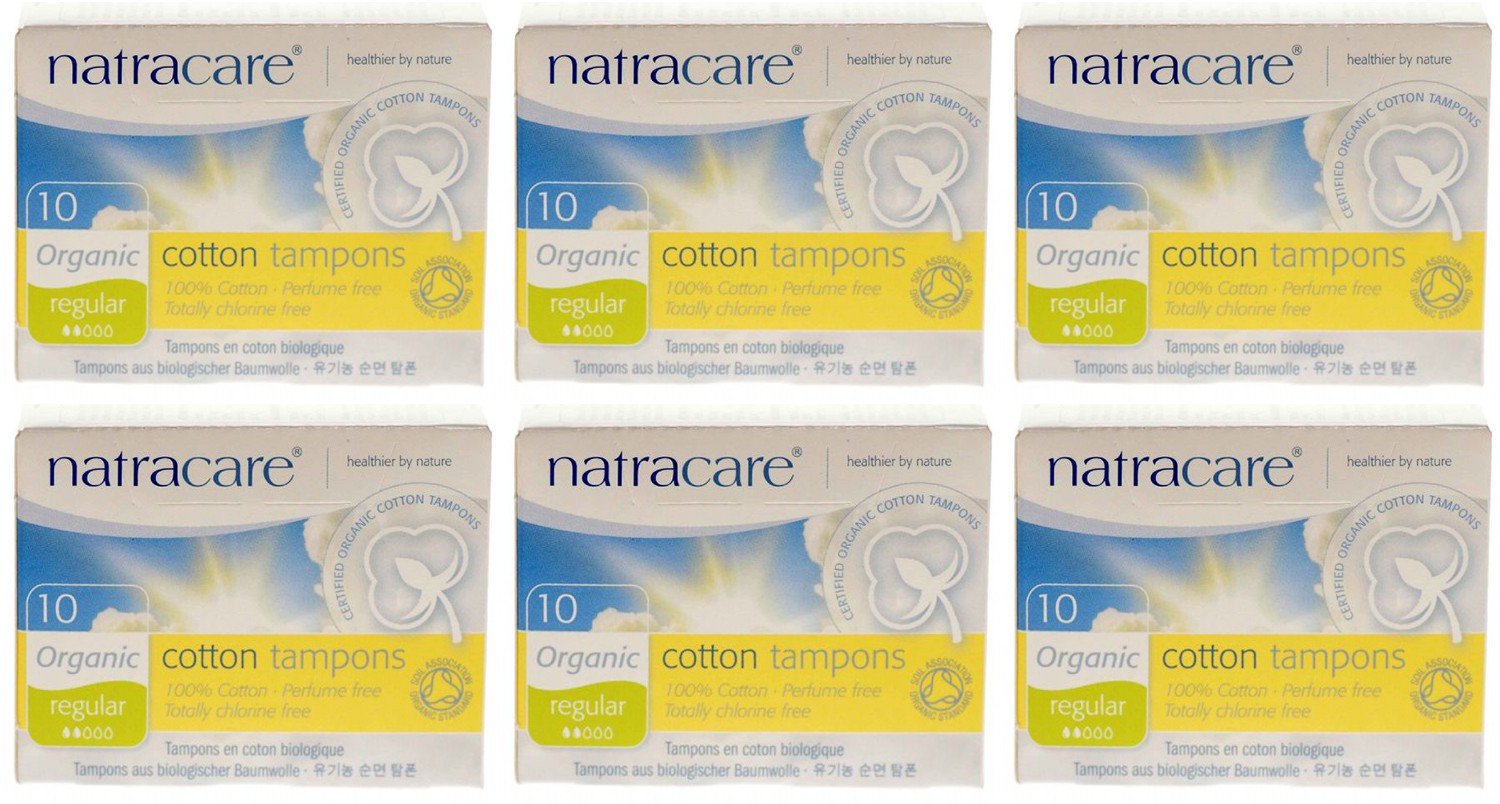 NATRACARE Organic Regular Tampons with Applicator ,16 Count (Pack of 3)