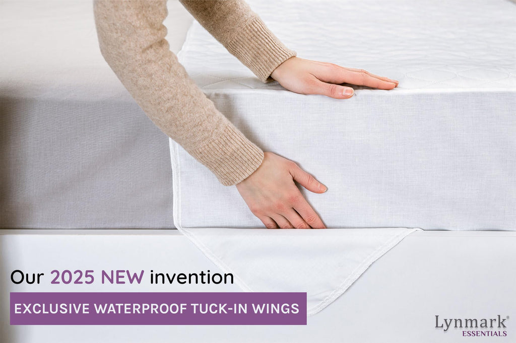 Lynmark Washable Bed Pads 36x60 Underpad with Extra Long Tucks and Heavy Absorbency, Reusable Cotton Enhanced Waterproof Mattres