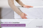 Lynmark Washable Bed Pads 36x60 Underpad with Extra Long Tucks and Heavy Absorbency, Reusable Cotton Enhanced Waterproof Mattres
