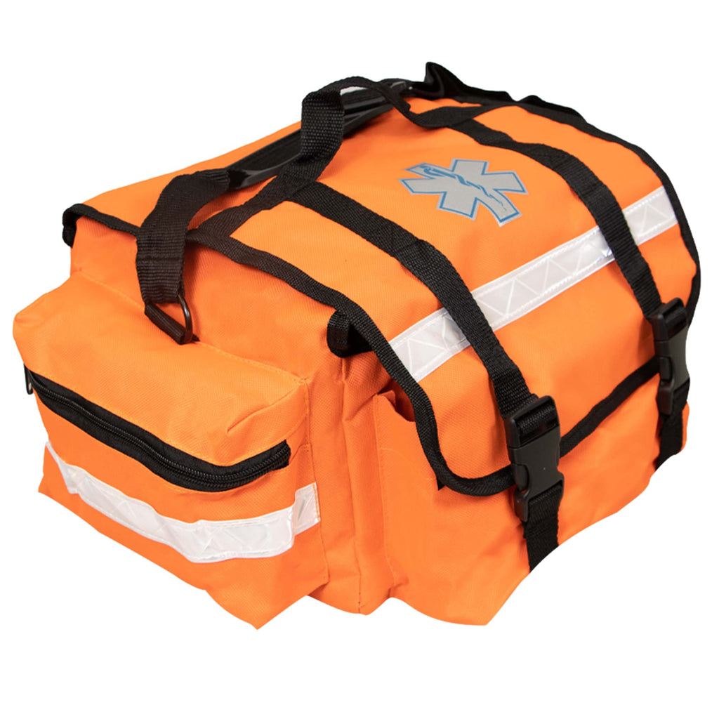 Primacare KB-RO74-O First Responder Bag for Trauma, 17x7x 9 Professional Multiple Compartment Kit Carrier for Emergency Medical 