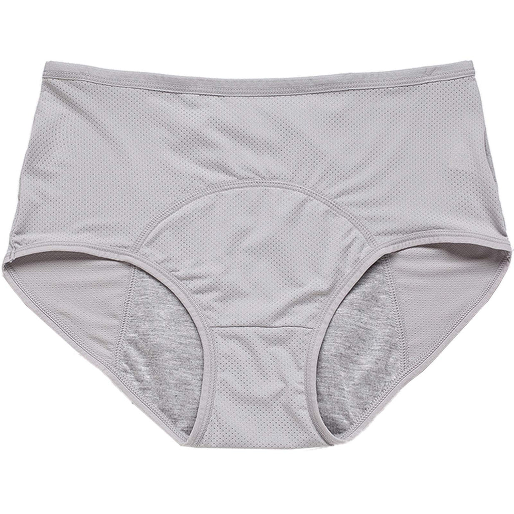 Hellove Mesh Period Panties Menstrual Incontinence Leak Proof Protective Briefs(H-4-5-1, Large)