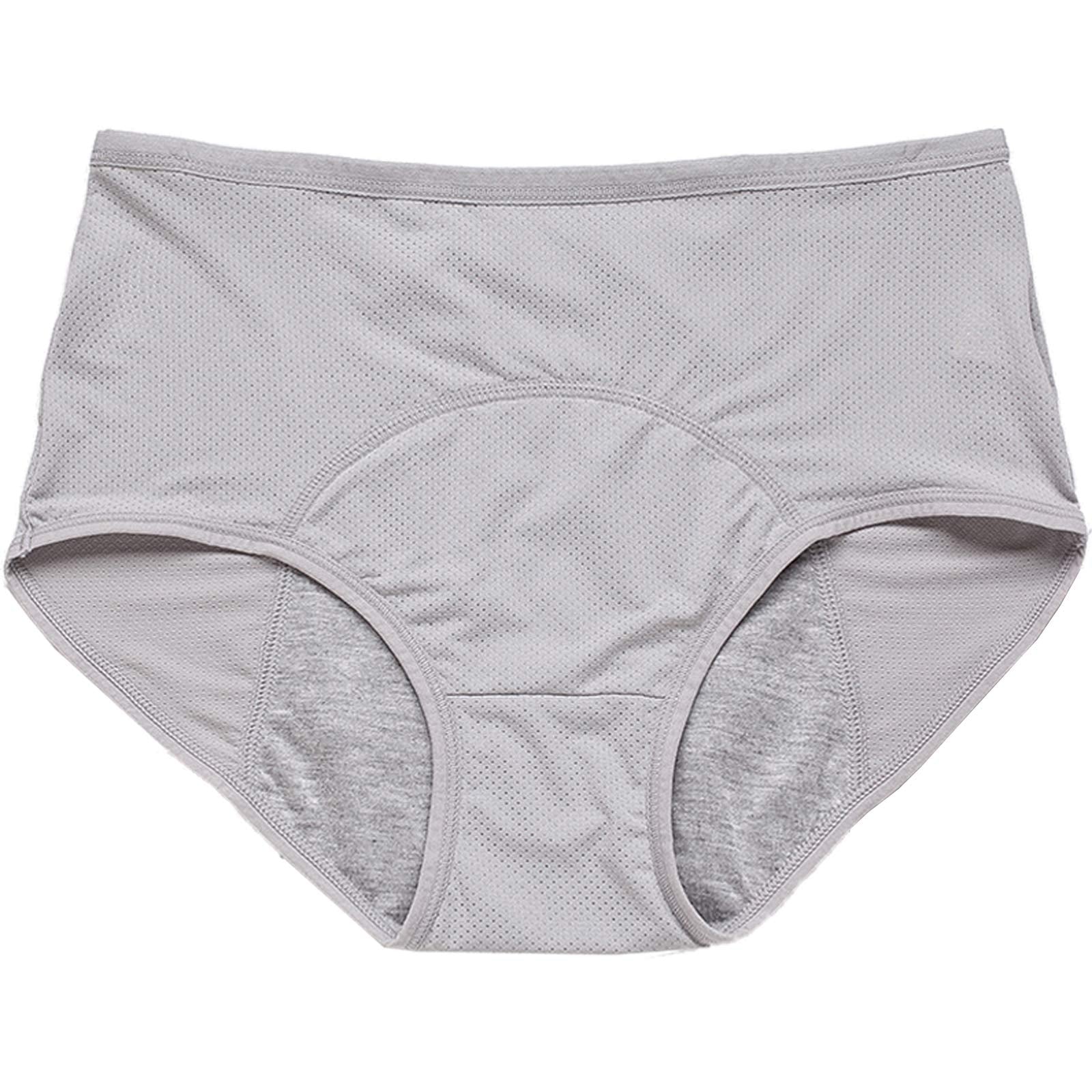 Hellove Mesh Period Panties Menstrual Incontinence Leak Proof Protective Briefs(H-4-5-1, Large)