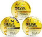 Bach RESCUE PASTILLES Bundle, Orange and Elderflower, Black Currant, and Lemon, Natural Stress Relief Lozenges, Homeopathic Flow