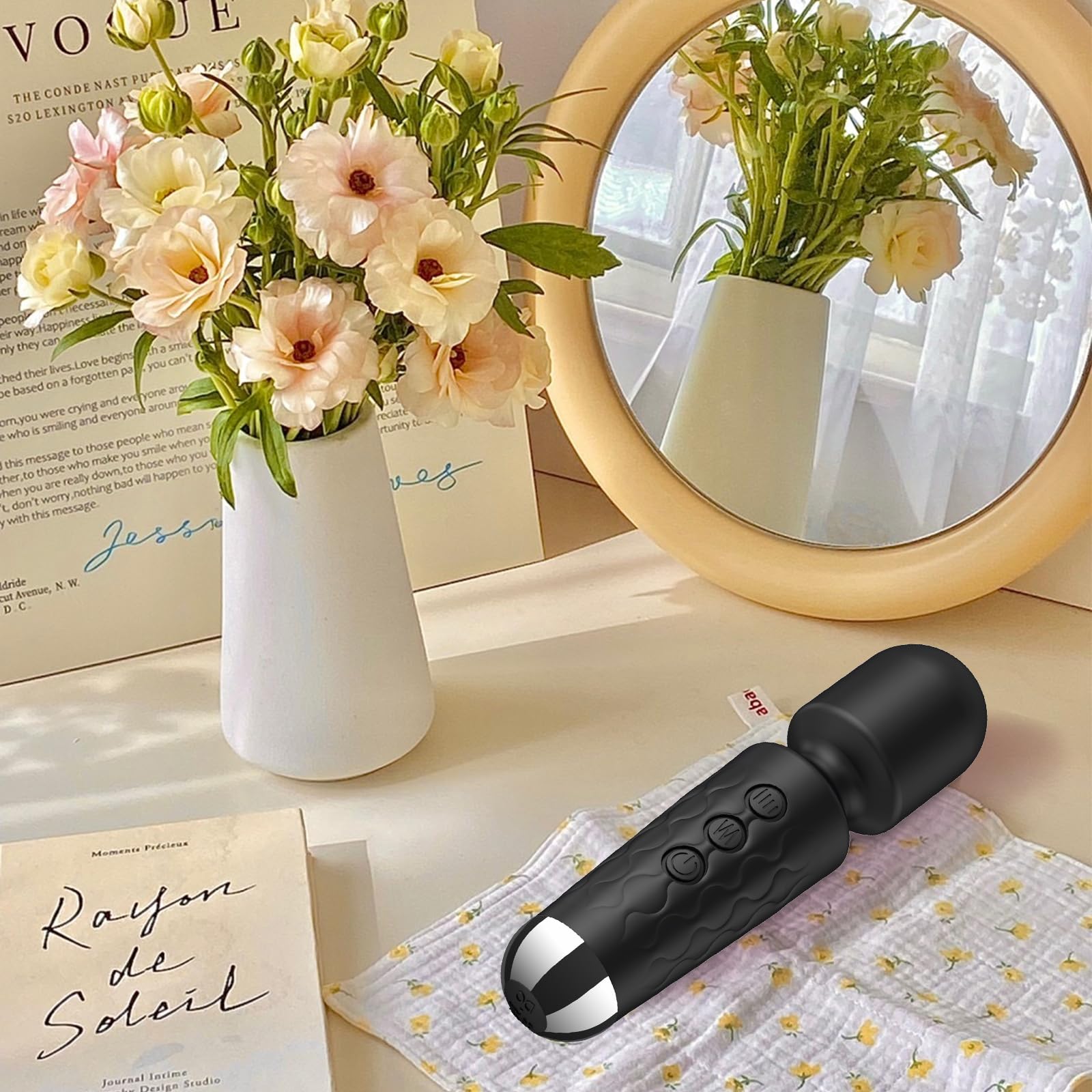 Kitppit Back Small Bullet Massage for Women - Rechargeable Electric Body Mini Personal Massager - for Foot - Arm Muscle Relaxati