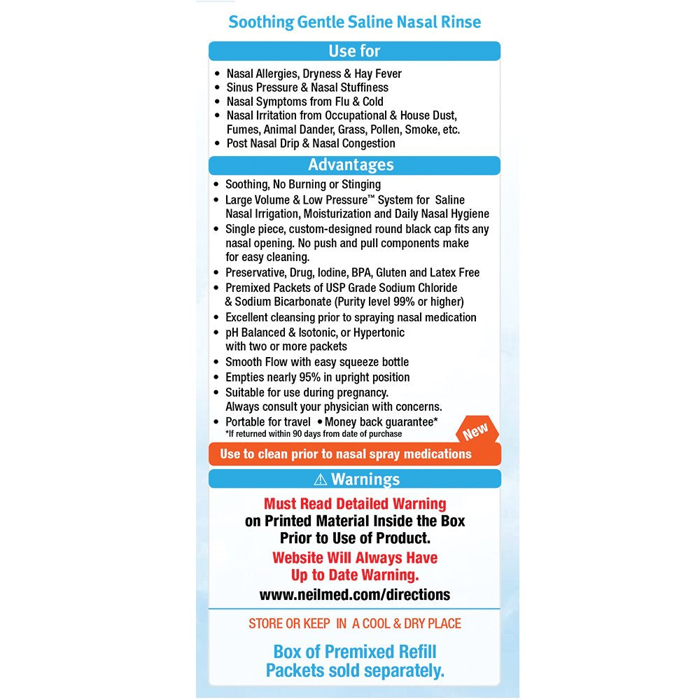 NeilMed Sinus Rinse Pediatric Starter Kit, 30 Count