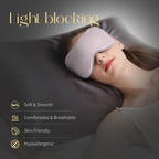 ZIMASILK 100% 22 Momme Pure Mulberry Silk Sleep Mask,Filled with 100% Mulberry Silk,Silk Wrapping Strap- Super Soft & Comfortabl