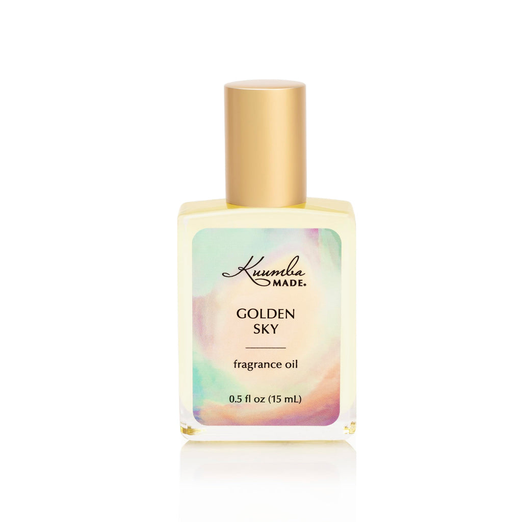 Kuumba Made Golden Sky Exquisite Fragrance Oil | 0.5 Fl Oz | Notes Of Vanilla, Rose and Amber | Clean, Long-Lasting Scent | Alco