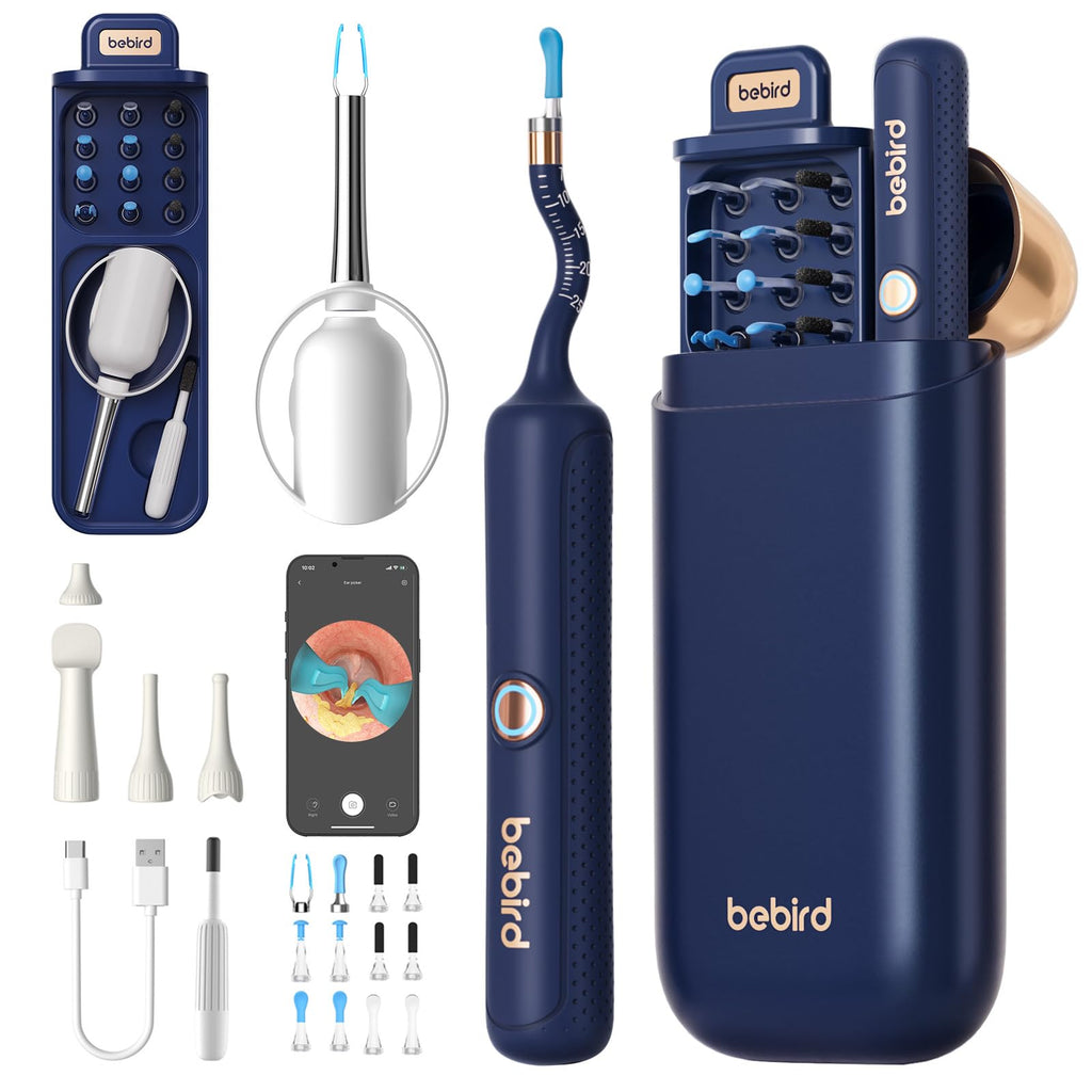 Bebird Earsight Plus Ear Cleaning Camera Wax Removal Tool kit, Flexible Ear Scope Otoscope Camera Light, Visual Ear Picker Wirel