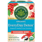 Traditional Medicinals Organic EveryDay Detox Schisandra Berry Herbal Tea, Supports Healthy Liver Function (16 Count (Pack of 2)