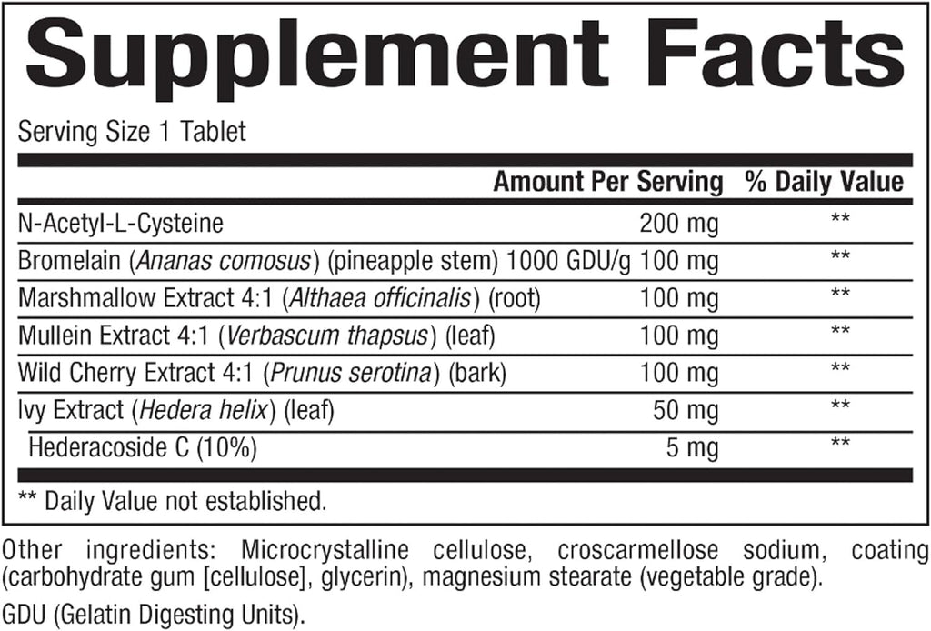 Lung, Bronchial & Sinus Health by Natural Factors, Natural Supplement for Respiratory Health and Easy Breathing, 90 Tablets
