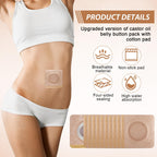YUXIANLB 100PCS Disposable Castor Oil Pack Wrap for Belly Button Anti-Leakage Belly Patch Organic Cotton Castor Oil Patches Anti