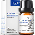 HIQILI Citronella Essential Oil, 100% Pure for Diffuser,Massage-10ml