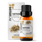 SenseLAB Vetiver Essential Oil - 100% Pure Extract, Therapeutic Grade, 10 ml