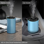 Waterless Car Diffuser for Essential Oil, Battery Operated Smart Air Freshener, Portable Mini Aromatherapy Scent Diffusers, 3 Ti