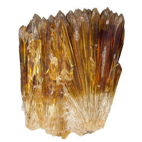 SUNYIK Natural Amber Calcite Bar Gemstone Cluster Specimen Mineral Healing Crystal Point Stone Reiki Chakra Home Decor Irregular