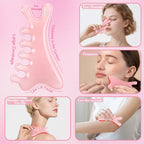 ProSuites 3Pcs Scalp Massage Tool for Head Massager Tool Pink Resin Gua Sha Comb for Relaxation Christmas,Stocking Stuffs