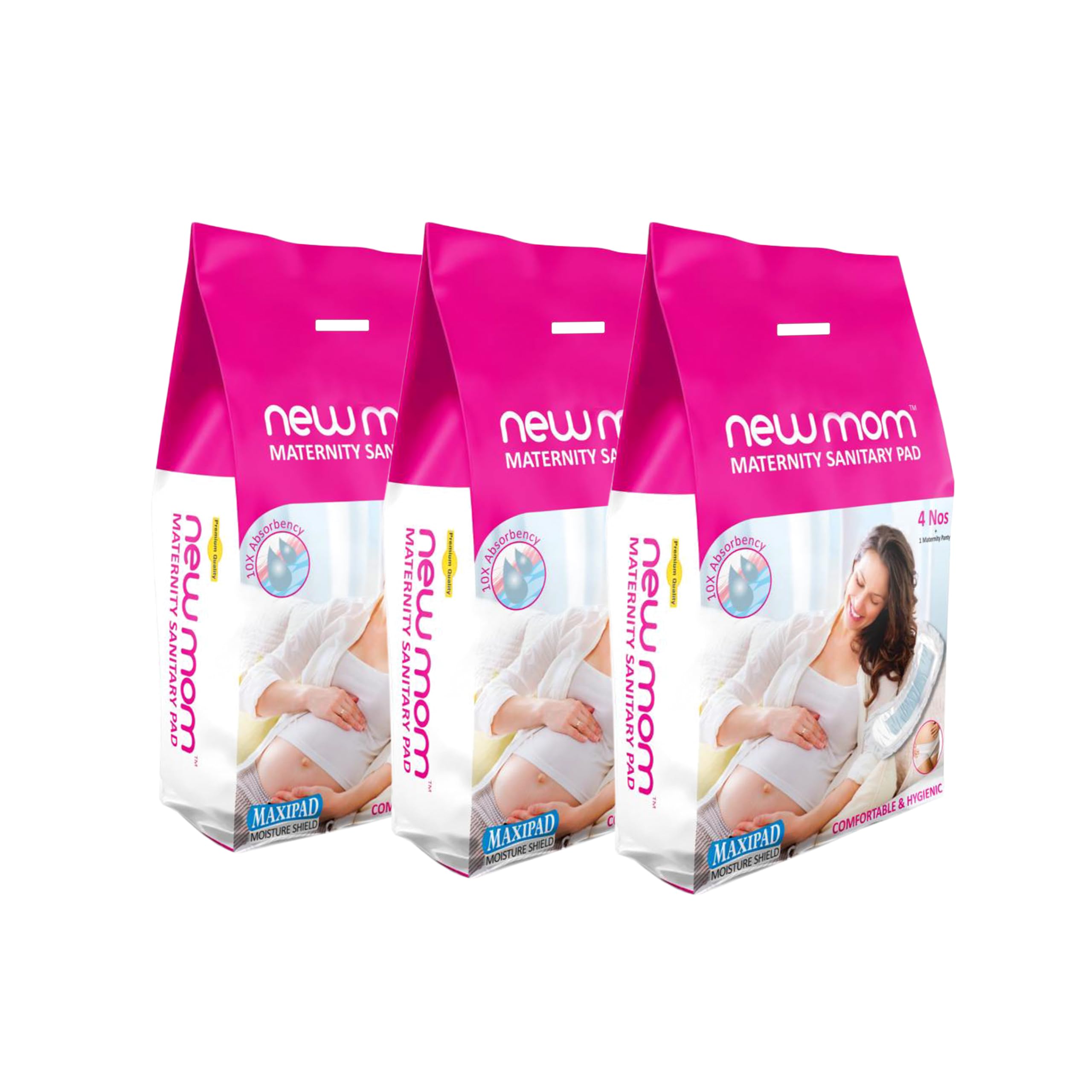 Newmom Maternity Pad + Pad Fixator (Combo Pack)  Pack Of 5 * 3