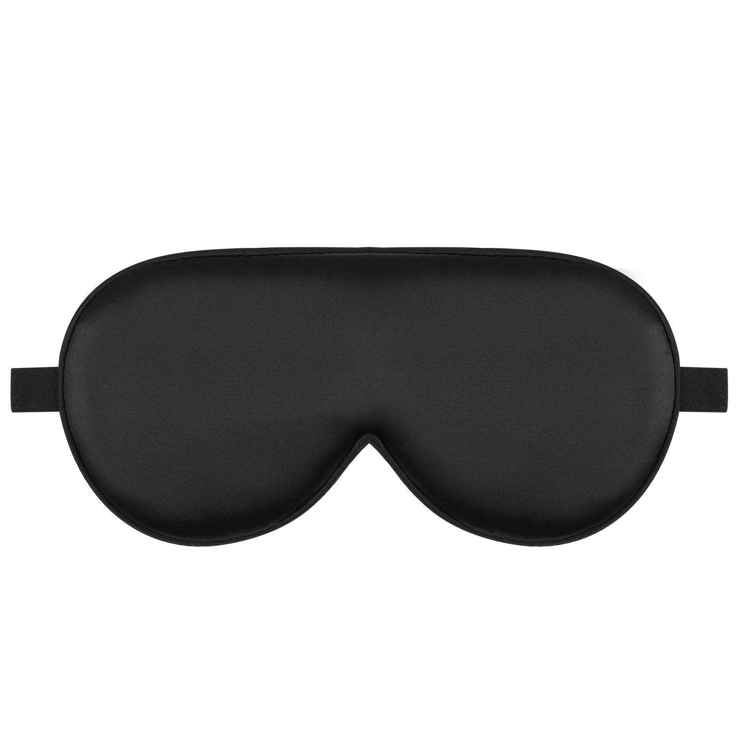 Alaska Bear Organic Silk Sleep Mask Cool Super Smooth Eye Cover Genuine Mulberry Silk Face Skin Care, Soft Filling, Lightweight 