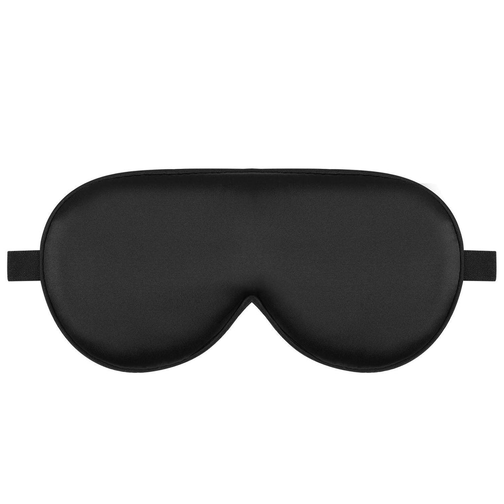 Alaska Bear Organic Silk Sleep Mask Cool Super Smooth Eye Cover Genuine Mulberry Silk Face Skin Care, Soft Filling, Lightweight 