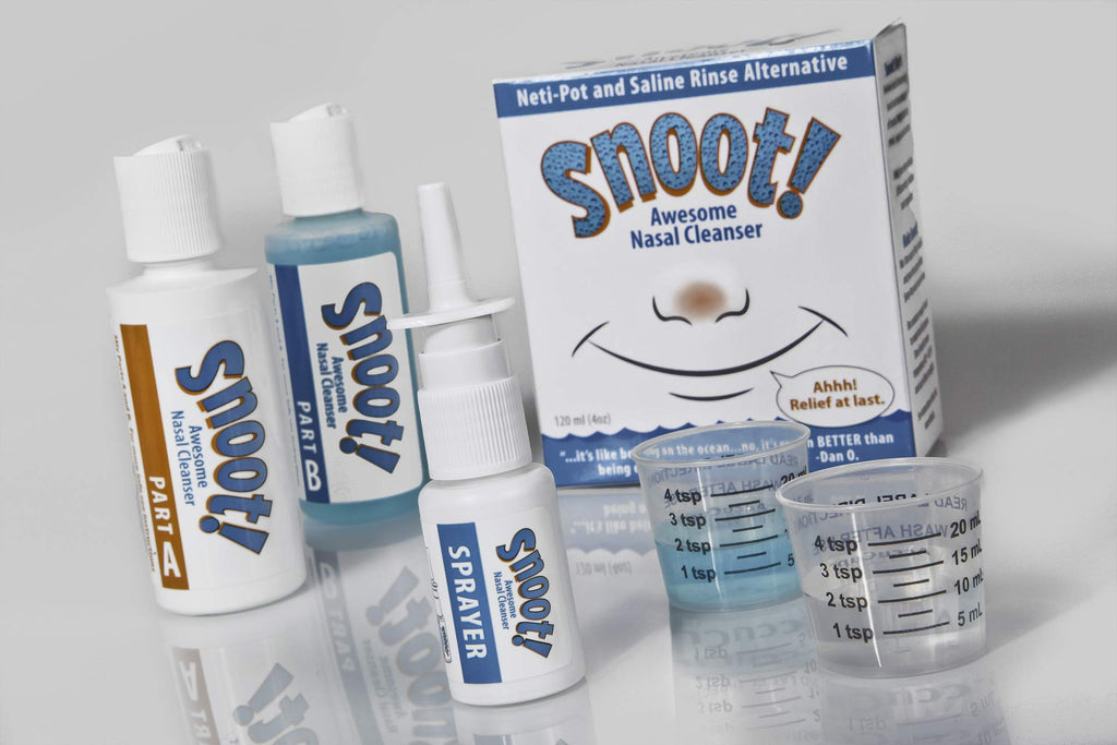 Snoot! Cleanser Regular (MILD) Formula Nasal Irrigation Kit - Drug-Free Nasal Cleanser - TSA-Compliant