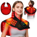 Cordless Red Light Therapy for Neck Shoulder with Heat & Massage, 5000mAh Controller 118LEDs 3in1 Chip 660nm&850nm Infrared Li