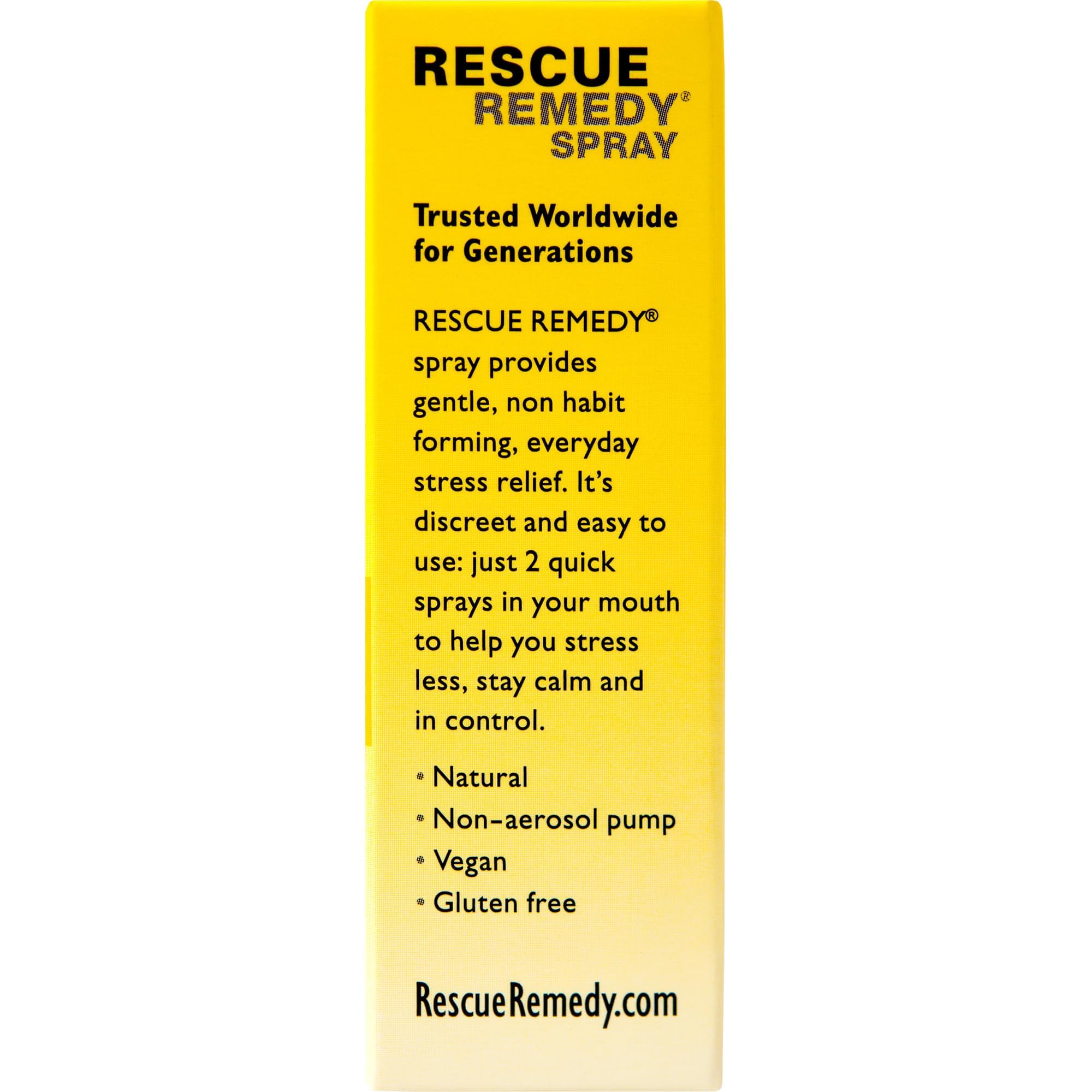 Bach RESCUE REMEDY Spray 7mL, Natural Stress Relief, Homeopathic Flower Essence, Vegan, Gluten and Sugar-Free, Non-Habit Forming