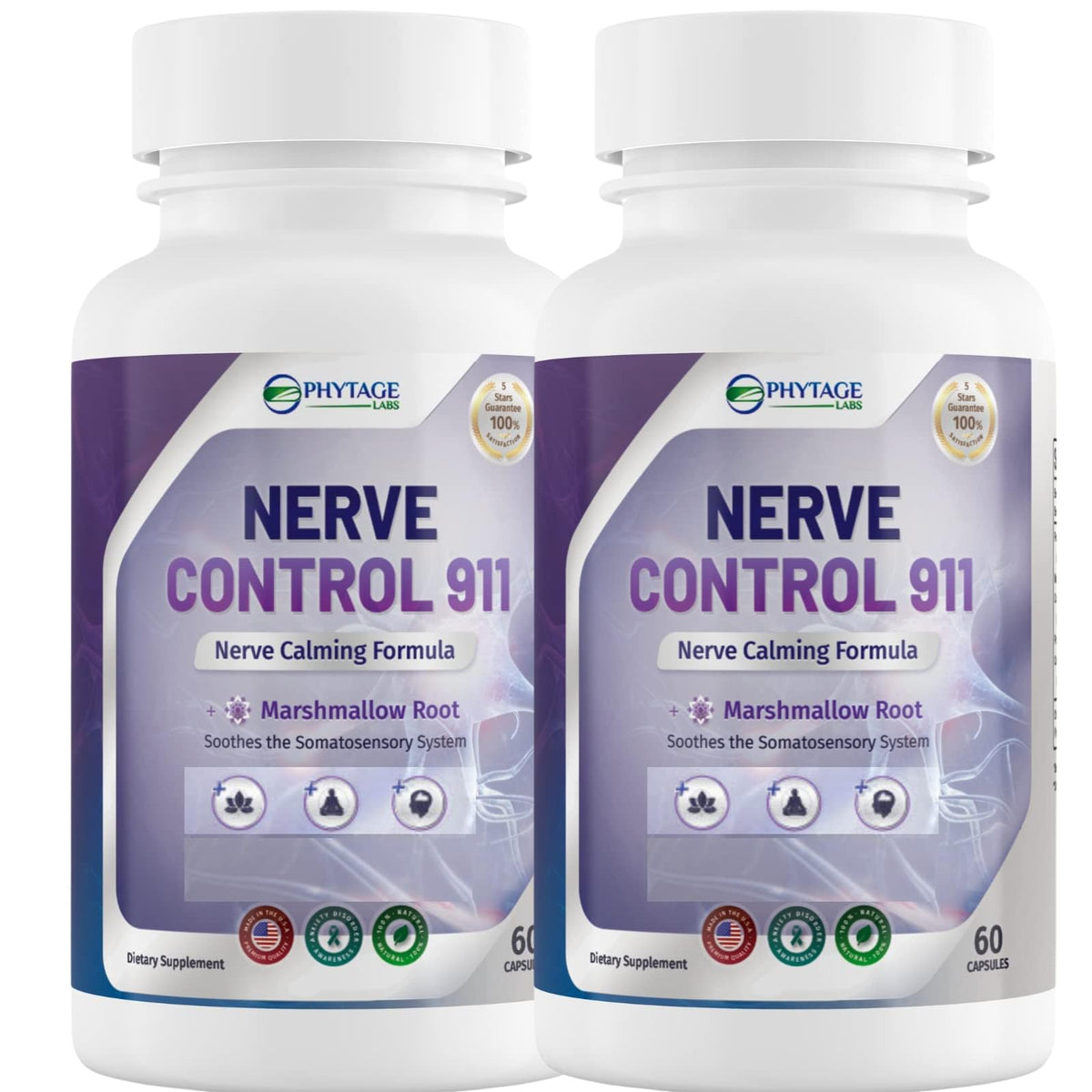 Nerve Control 911 - Natural Plant Based Nerve Health Supplement