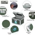 Medication Lock Box with Combination, Lockable Medicine Storage Box, Empty First Aid Box, Security Lock Box, Medical Organizer,