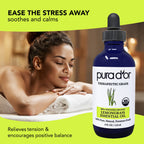 PURA DOR Organic Lemongrass Essential Oil, 4oz, Therapeutic Grade, for Hair, Body, Skin, Aromatherapy, Relaxation, Massage, Vit