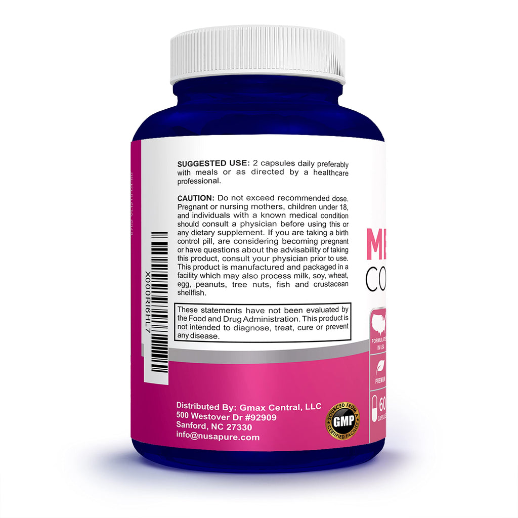 NusaPure Menopause Complex : Black Cohosh and Herbal Ingredients - 60 Capsules