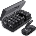 AUVON XL Weekly Pill Organizer 2 Times a Day, Pill Box 7 Day with One-Side Large Openings for Easy to Use, Black Privacy Protect