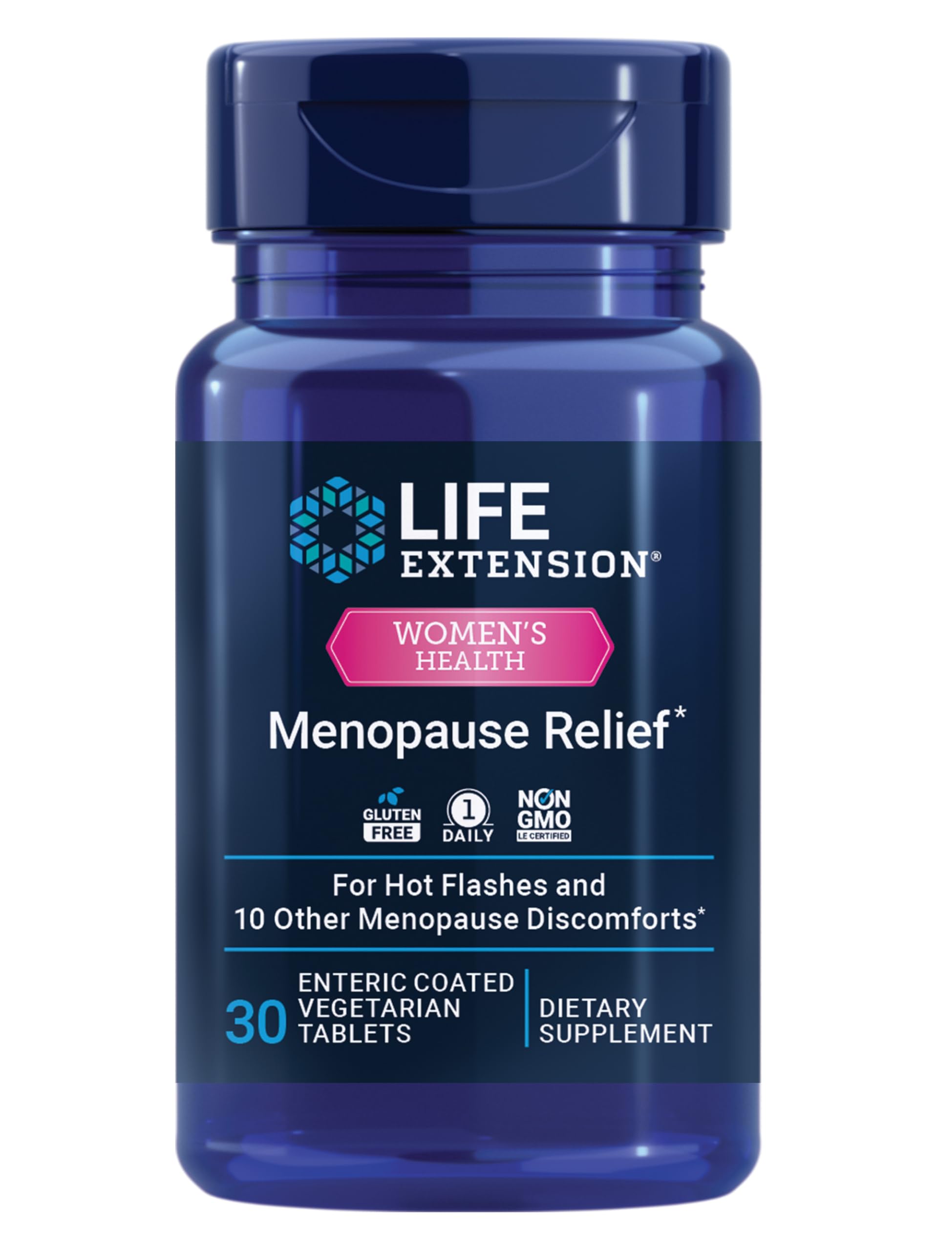 Life Extension Menopause Relief - Siberian Rhubarb, Menopause Supplement for Women, Ease hot Flashes, Mood Swings, Night Sweats 