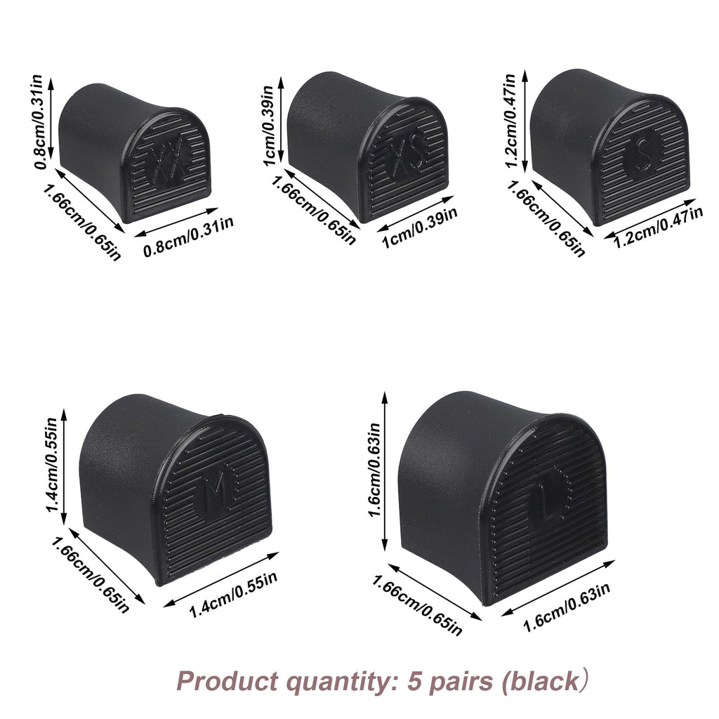 10 Pcs High Heel Protectors, 5 Sizes Stoppers & Repair Cap for High Heels Anti-Slip Heel Cover Caps for Outdoor Activities Wetla