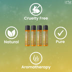HM Home Essential Oil Kit - 4 Pack (Clove, Peppermint, Tea Tree, Orange) | Aromatic Blends for Relaxation, Refreshing Home Scent