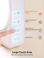 MediAcous Light Lamp, UV-Free 11000Lux Light, 7 Dynamic Scenes Mode Lamp with 4 Brightness Levels & Color Temperature & Timer, D