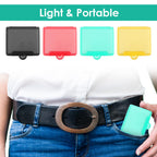 ElevateTech 4 Pcs Small Pill Box, Travel Pill Organizer Cute Proof Pocket Pill Case Mini Portable Medicine Vitamin Box Clear Pla