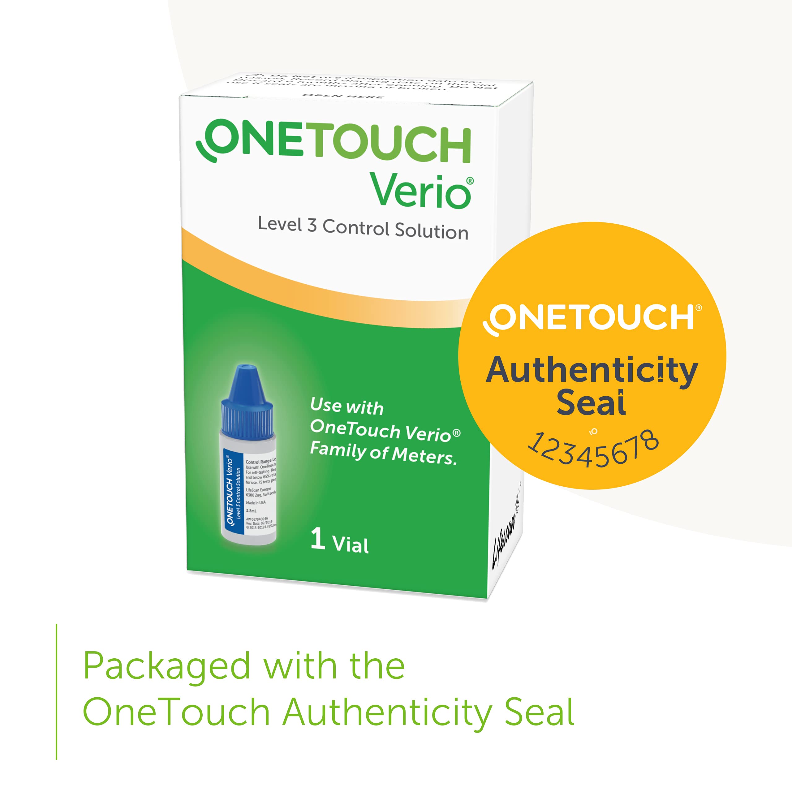 OneTouch Verio Control Solution, Mid, .13 fl oz