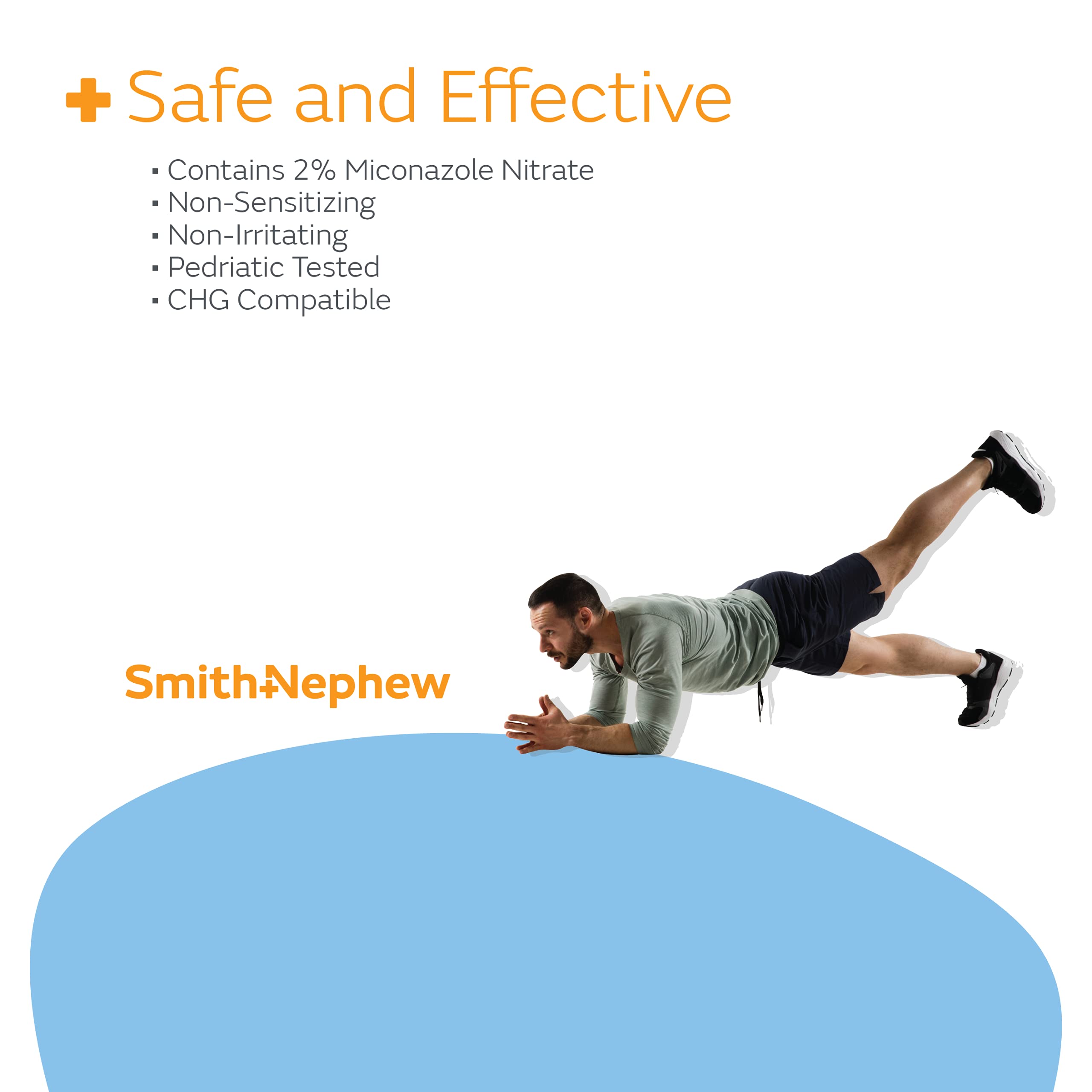 Smith+Nephew SECURA? Antifungal Greaseless Cream, Relieves Itching from Superficial Fungal Infections, Contains 2% Miconazole Ni