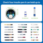 Insulin Cooler Travel Case, Medication Diabetes Supplies, 60H Insulin Pens Cold Bottle, 5-in-1 Diabetic Medicine Cooler, TSA App