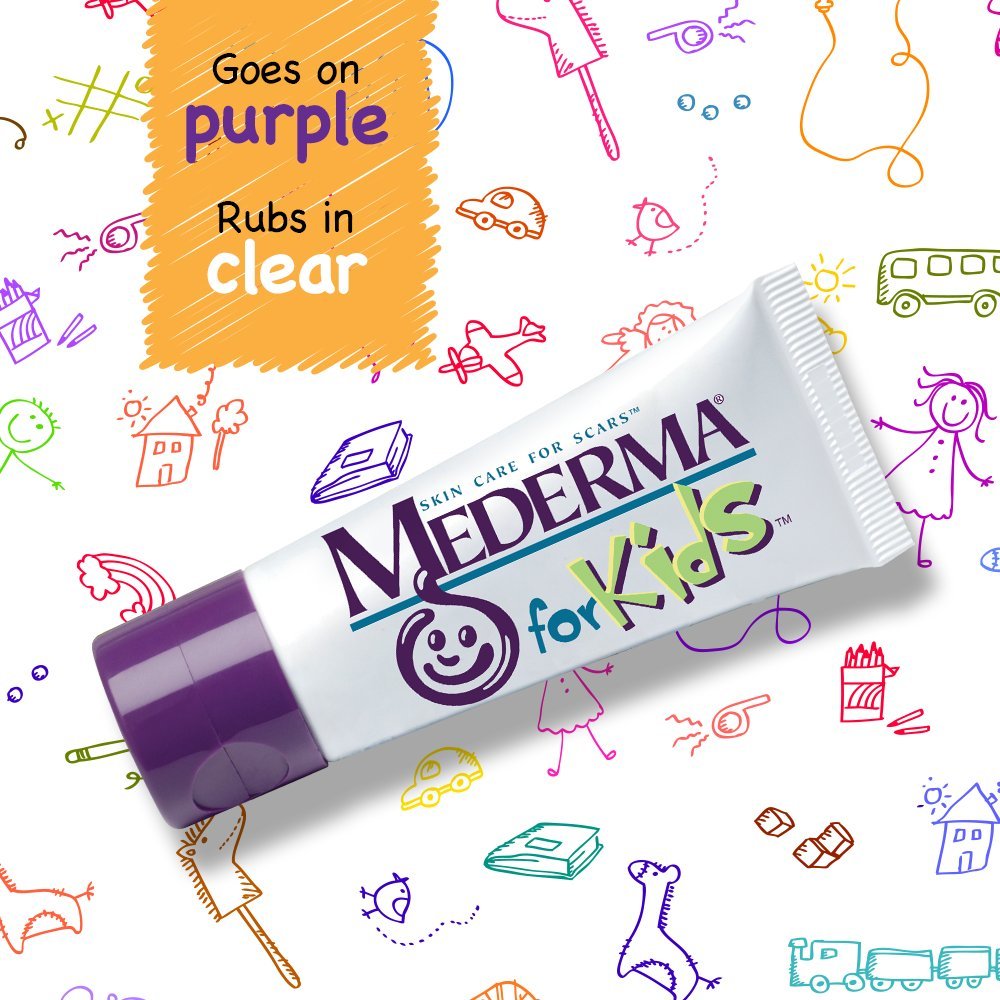 Mederma Kids Skin Care - Reduces the Appearance of Scars, 1 Pediatrician Recommended Product for Scars, Goes on Purple, Rubs in