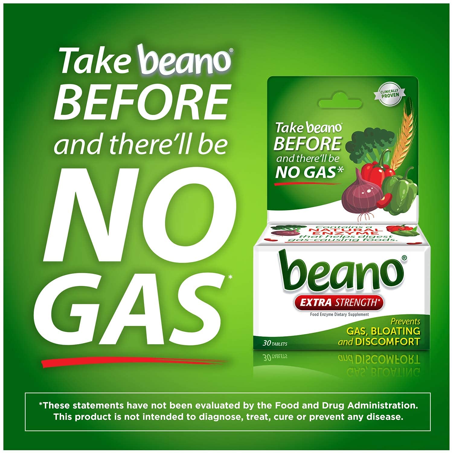 Beano Gas Relief Tablets (30 Count (Pack of 1))