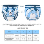 Littleforbig Soft Silky Underwear Comfortable Washable Reusable Adult Training Pants - Little Blue S