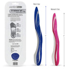 Comfort Zone Tri-Balance Gel Orthotic Insoles for Men, 3/4 Length Orthotic Inserts for Mens Shoe Sizes 8-12, 1 Pack